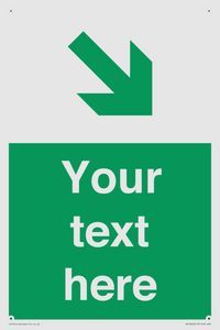 Custom Safe condition: Green Down right arrow